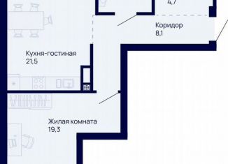 Продам однокомнатную квартиру, 64.2 м2, Екатеринбург, метро Уральская