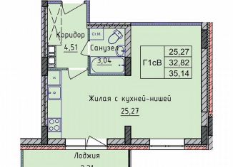 Продаю квартиру студию, 40.2 м2, Ярославль