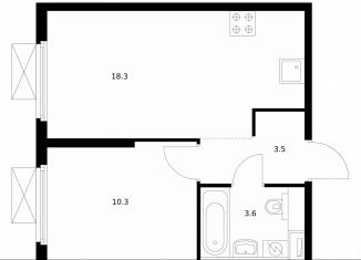 Продажа 1-комнатной квартиры, 35.7 м2, Москва, жилой комплекс Митинский Лес, 2.4, метро Пятницкое шоссе