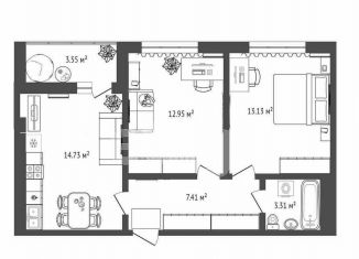 Продается 2-ком. квартира, 53.3 м2, Тюмень, Центральный округ, улица Менжинского, 60