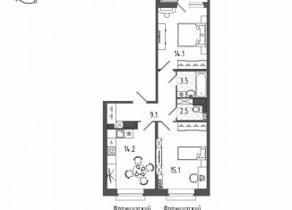 Продажа 2-комнатной квартиры, 61.3 м2, Санкт-Петербург, Черниговская улица, 17