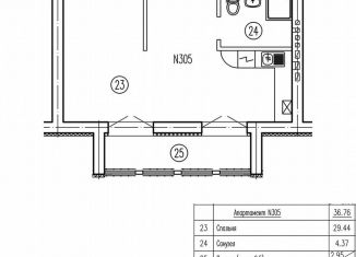 Продажа 1-ком. квартиры, 36.8 м2, Пионерский, Береговая улица