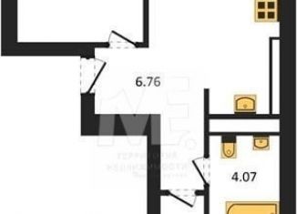 Двухкомнатная квартира на продажу, 55.8 м2, Калининград, улица Героя России Катериничева, 9к2