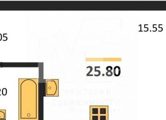 Продажа квартиры студии, 25.8 м2, Пионерский