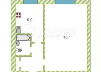 Продам 1-комнатную квартиру, 30.3 м2, Тюменская область, Авторемонтная улица, 17