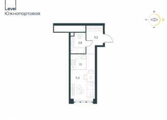 Продам квартиру студию, 23.4 м2, Москва, ЮВАО, жилой комплекс Левел Южнопортовая, 3