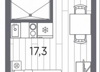 Продается квартира студия, 21.1 м2, Санкт-Петербург, проспект Стачек, 62Б, метро Автово