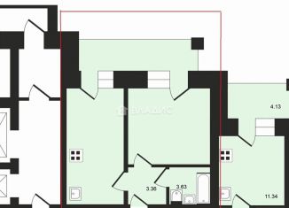 Продам 1-комнатную квартиру, 46 м2, Владимирская область, улица Лакина, 2Г