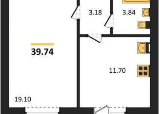 Продаю 1-комнатную квартиру, 39.7 м2, село Александровка