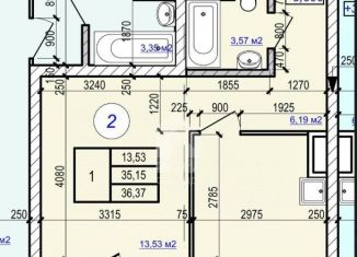 Продаю 1-ком. квартиру, 36.4 м2, Бурятия, улица Пржевальского, 7