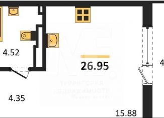 Продам квартиру студию, 27 м2, Калининград, улица Старшины Дадаева, 55