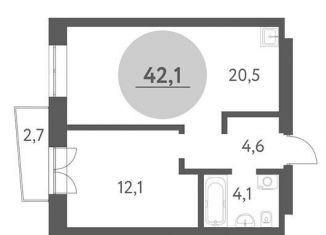 Продажа 2-комнатной квартиры, 42.1 м2, Новосибирск