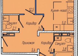 Продажа 2-ком. квартиры, 67.4 м2, Кемерово, Притомский проспект, 30А, Центральный район