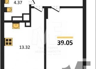 Продаю 1-ком. квартиру, 39.1 м2, Калининград, Московский район, Батальная улица, 65Б