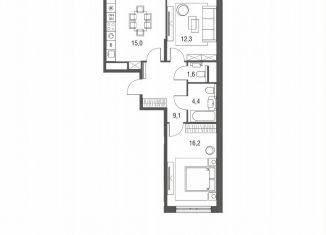 Продам 3-ком. квартиру, 58.9 м2, Москва, ЖК Сиреневый парк, Тагильская улица, 2к1