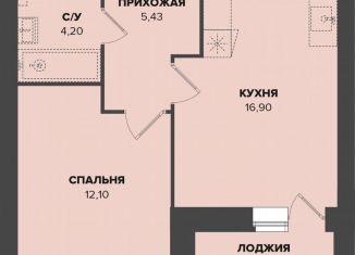 Продаю однокомнатную квартиру, 40.3 м2, Мордовия