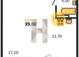 Продаю квартиру студию, 39 м2, Новосибирск, улица Объединения, 28