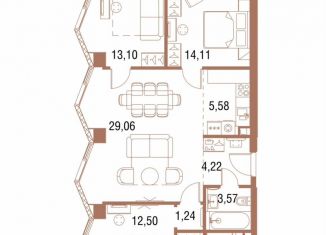 Продам 4-комнатную квартиру, 90 м2, Москва, станция Дмитровская, 2-я Хуторская улица, 34