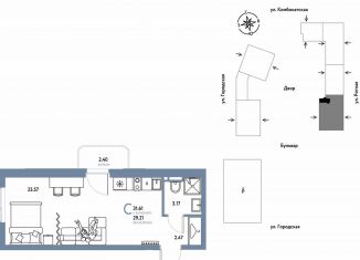 Продам 1-ком. квартиру, 31.6 м2, Екатеринбург, Ленинский район