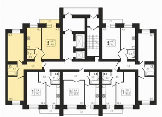 Продам трехкомнатную квартиру, 71.4 м2, Саратов, улица имени Ю.И. Менякина, 6, Волжский район