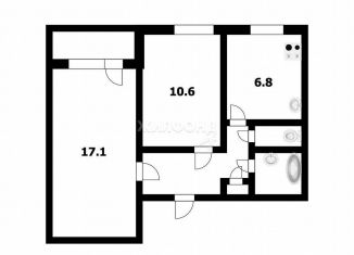 Продажа 2-ком. квартиры, 42.8 м2, Новосибирск, Комсомольская улица, 31