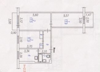 Продаю 3-комнатную квартиру, 60.2 м2, Новокузнецк, Олимпийская улица, 4