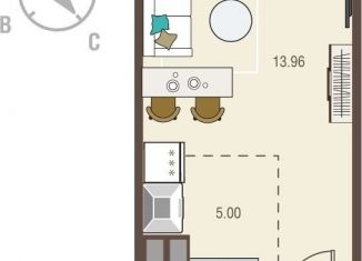 Продается квартира студия, 26.7 м2, Курск