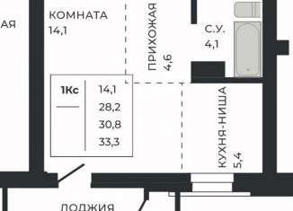 Продаю квартиру студию, 30.8 м2, Алтайский край