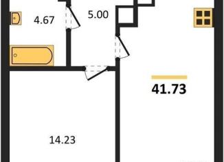 Продам 1-ком. квартиру, 41.7 м2, Калининград, Ленинградский район, улица Старшины Дадаева, 55